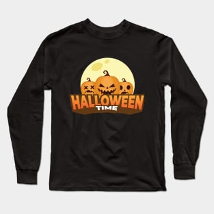 Halloween Pumpkin T-Shirt Long Sleeve T-Shirt